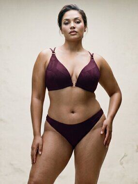 Elegant Burgundy Bikini Set